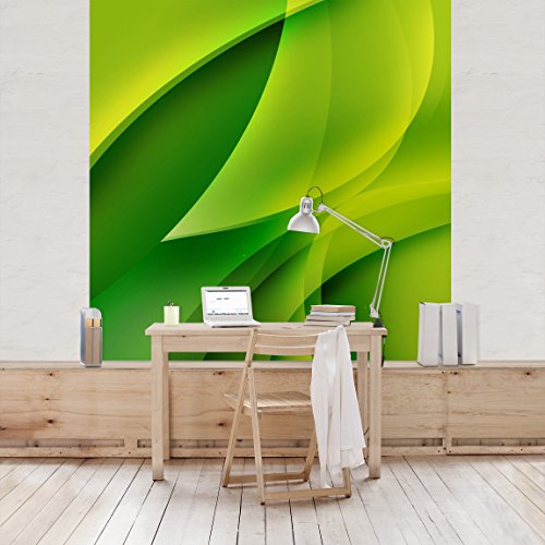 Apalis Vliestapete Green Composition Fototapete Quadrat | Vlies Tapete Wandtapete Wandbild Foto 3D Fototapete für Schlafzimmer Wohnzimmer Küche | Größe: 192x192 cm, grün, 97722 von Apalis