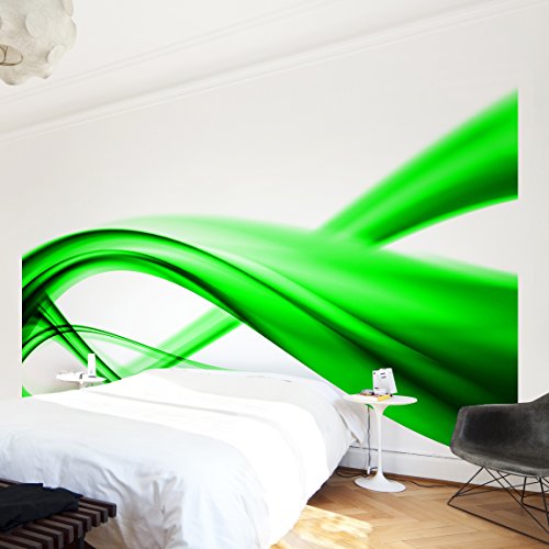 Apalis Vliestapete Green Element Fototapete Breit | Vlies Tapete Wandtapete Wandbild Foto 3D Fototapete für Schlafzimmer Wohnzimmer Küche | grün, 94937 von Apalis