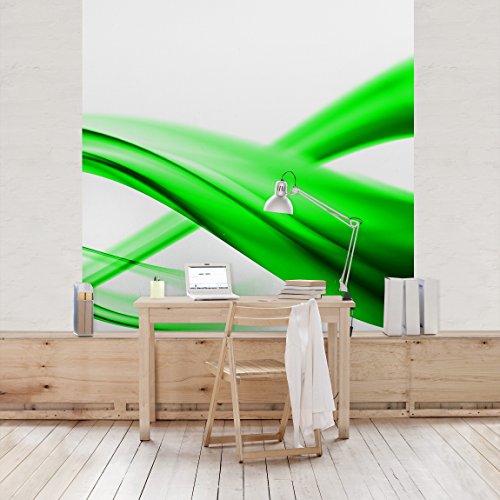 Apalis Vliestapete Green Element Fototapete Quadrat | Vlies Tapete Wandtapete Wandbild Foto 3D Fototapete für Schlafzimmer Wohnzimmer Küche | Größe: 240x240 cm, grün, 97723 von Apalis