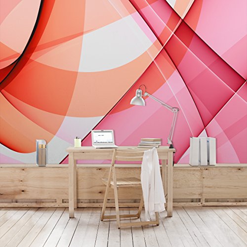 Apalis Vliestapete Miracle Structure Fototapete Breit | Vlies Tapete Wandtapete Wandbild Foto 3D Fototapete für Schlafzimmer Wohnzimmer Küche | rosa, 94974 von Apalis