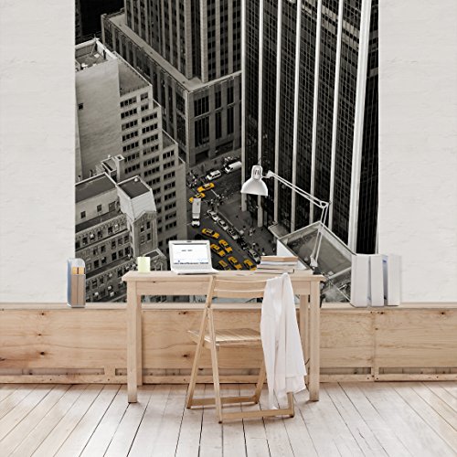 Apalis Vliestapete NYC 5pm Fototapete Quadrat | Vlies Tapete Wandtapete Wandbild Foto 3D Fototapete für Schlafzimmer Wohnzimmer Küche | Größe: 192x192 cm, gelb, 95421 von Apalis