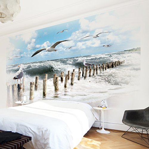 Apalis Vliestapete Nummer YK3 Absolut Sylt Fototapete Breit | Vlies Tapete Wandtapete Wandbild Foto 3D Fototapete für Schlafzimmer Wohnzimmer Küche | mehrfarbig, 107854 von Apalis