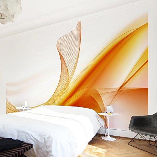 Apalis Vliestapete Orange Dust Fototapete Breit | Vlies Tapete Wandtapete Wandbild Foto 3D Fototapete für Schlafzimmer Wohnzimmer Küche | gelb, 94988 von Apalis