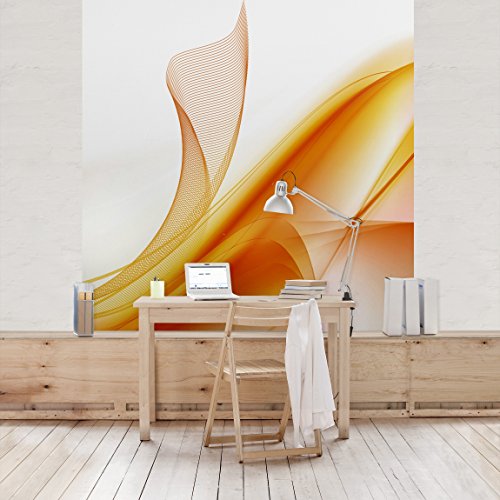 Apalis Vliestapete Orange Dust Fototapete Quadrat | Vlies Tapete Wandtapete Wandbild Foto 3D Fototapete für Schlafzimmer Wohnzimmer Küche | Größe: 288x288 cm, gelb, 97886 von Apalis