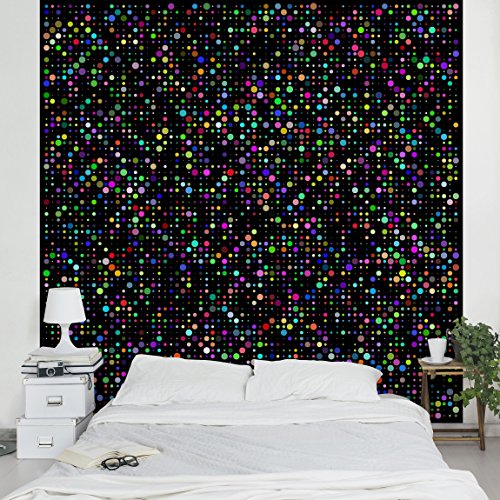 Apalis Vliestapete Outer Space Fototapete Quadrat | Vlies Tapete Wandtapete Wandbild Foto 3D Fototapete für Schlafzimmer Wohnzimmer Küche | Größe: 288x288 cm, schwarz, 97893 von Apalis