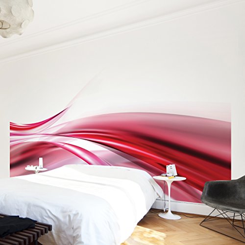 Apalis Vliestapete Pink Dust Fototapete Breit | Vlies Tapete Wandtapete Wandbild Foto 3D Fototapete für Schlafzimmer Wohnzimmer Küche | rot, 94996 von Apalis