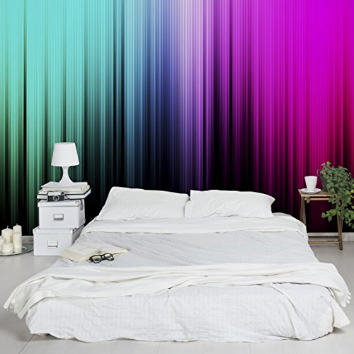 Apalis Vliestapete Rainbow Display Fototapete Breit | Vlies Tapete Wandtapete Wandbild Foto 3D Fototapete für Schlafzimmer Wohnzimmer Küche | rosa, 94999 von Apalis