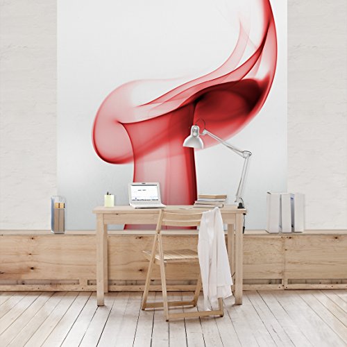 Apalis Vliestapete Red Glamour Fototapete Quadrat | Vlies Tapete Wandtapete Wandbild Foto 3D Fototapete für Schlafzimmer Wohnzimmer Küche | Größe: 336x336 cm, rot, 97944 von Apalis