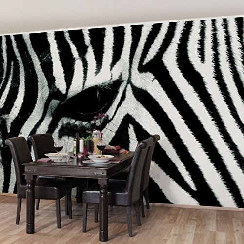 Apalis Vliestapete Zebra Crossing Fototapete Breit | Vlies Tapete Wandtapete Wandbild Foto 3D Fototapete für Schlafzimmer Wohnzimmer Küche | schwarz, 94873 von Apalis