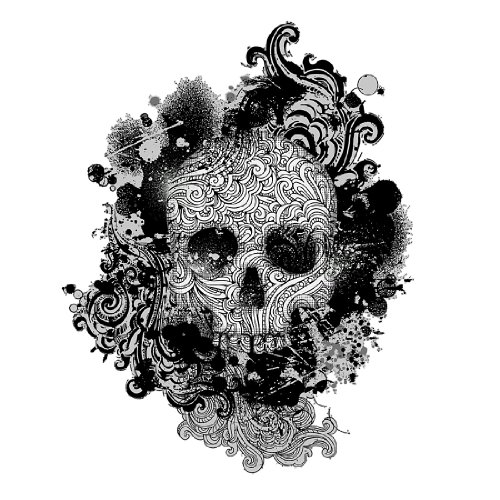 Apalis Wandtattoo No.503 Skull 74x95cm Wandsticker Totenkopf Piraten Illustrationen, Größe:95cm x 74cm von Apalis