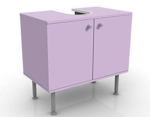 Apalis Waschbeckenunterschrank Colour Lavender 60x55x35cm Badezimmer Farbe Pop Art, Größe:55cm x 60cm von Apalis