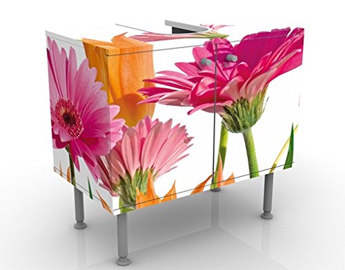 Apalis Waschbeckenunterschrank Flower Melody 60x55x35cm Design Waschtisch, Größe:55cm x 60cm von Apalis