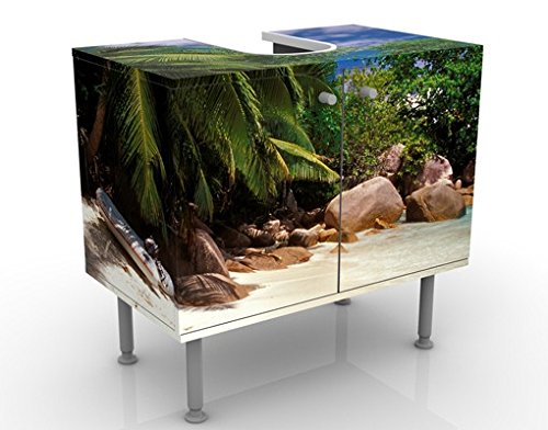 Apalis Waschbeckenunterschrank Honeymoon in Hawaii 60x55x35cm Design Waschtisch, Größe:55cm x 60cm von Apalis