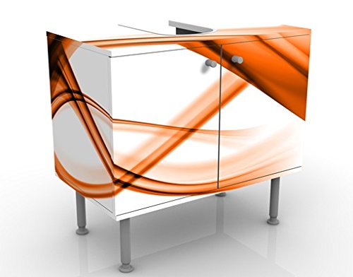 Apalis Waschbeckenunterschrank Orange Element 60x55x35cm Design Waschtisch, Größe:55cm x 60cm von Apalis