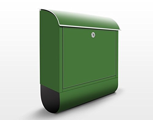 Briefkasten mit Zeitungsrolle Colour Dark Green 46cm x 39cm von Apalis