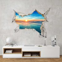 3D Wandtattoo - Sonnenaufgang Meer | Wandsticker Wandaufkleber Wanddekoration Wanddeko von ApalisHOME