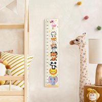 Kindermesslatte Holz - Elefant Löwe Panda Tiger Und Co | Messlatte Jungen Mädchen Neutral Baby Kinderzimmer Babyzimmer von ApalisHOME