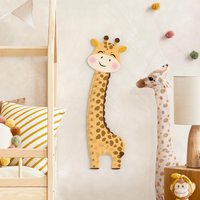 Kindermesslatte Holz - Süße Giraffe | Messlatte Jungen Mädchen Neutral Baby Kinderzimmer Babyzimmer von ApalisHOME