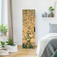 Wandarderobe - Gustav Klimt Der Lebensbaum | Garderobe Holzpaneel Garderobenpaneel Holz Hängegarderobe von ApalisHOME