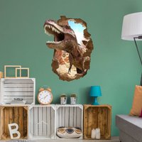 Wandtattoo Kinderzimmer Junge - Tyrannosaurus Rex | Kinder Wandsticker Jungenzimmer Wandaufkleber Wanddeko von ApalisHOME