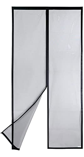 Apalus VP Fliegengitter Tür, Magnet Insektenschutz Balkontür 120x220 cm, 2 x Langlebiger als der Apalus Klassiker, Katzenkrallen Sicher, Stärkere Magneten, 3.8 cm Breites Klettband, Nicht Kürzbar von Apalus