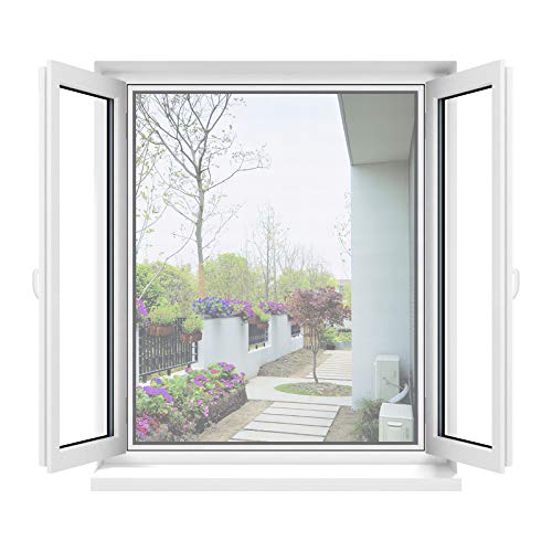 Apalus Fliegengitter Fenster, Zuschneidbar auf Fenstergrößen bis 130x150cm, Insektenschutz mit Starkem Klettband, Kinderleichte Montage, Presshilfe und Zuschneider Inklusive, Weiß Apalus Fliegengitter Fenster, Zuschneidbar auf Fenstergrößen bis 130x150cm, Insektenschutz mit Starkem Klettband, Kinderleichte Montage, Presshilfe und Zuschneider Inklusive, Weiß von Apalus