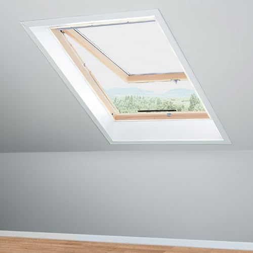 Apalus Fliegengitter für Dachfenster, Mit verbesserten Reißverschluss System, Insektenschutz zum Anbringen an Klappfenster, Zuschneidbar auf Fenstergrößen bis 150x180cm, Schwarz von Apalus