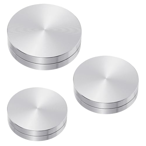 3Stk Keramik Trimmspinner,Töpfer Spinnerwerkzeug,Töpferscheibe Trimmen Keramikton Töpferwerkzeug,Trimmspinner aus Aluminiumlegierung,Mini Töpferscheibe Zubehör,Keramik Polymer Ton Spinner für Töpferei von Apausvcm