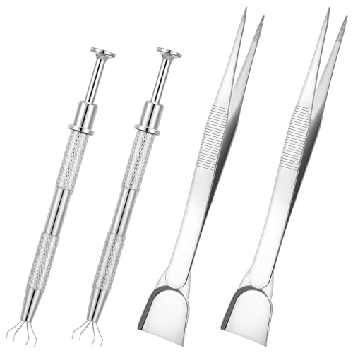 4 Stück Grabber Tool Holder Set,Piercing Perlen Halter,Piercing Ball Greifer,Edelstahl Piercing Kugel Zange,Schmuck Pick up Tool,Piercing Kugel Aufdreher,Piercingzange Prong Klaue Pinzette 4 Stück Grabber Tool Holder Set,Piercing Perlen Halter,Piercing Ball Greifer,Edelstahl Piercing Kugel Zange,Schmuck Pick up Tool,Piercing Kugel Aufdreher,Piercingzange Prong Klaue Pinzette von Apausvcm