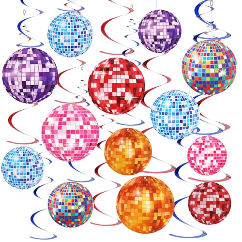 Apausvcm 18 Stück Discokugel Party Luftschlangen,Disco Deko Girlande,Discokugel Hängende Spiralen,Discokugel Party Deko Wirbel Decken Deko Hängend,für 70er 80er 90er Jahre Thema Party Dekorationen Apausvcm 18 Stück Discokugel Party Luftschlangen,Disco Deko Girlande,Discokugel Hängende Spiralen,Discokugel Party Deko Wirbel Decken Deko Hängend,für 70er 80er 90er Jahre Thema Party Dekorationen von Apausvcm