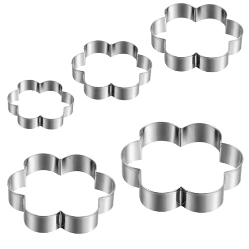 Apausvcm 5Stk Ausstechformen Blume Set,Edelstahl Ausstecher,Blumen-Ausstecher,Plätzchen Ausstecher Set,5 Verschieden Großen Blüten-Keksausstecher,DIY-Backwerkzeuge für Gebäck Fondant Kuche DonutKekse Apausvcm 5Stk Ausstechformen Blume Set,Edelstahl Ausstecher,Blumen-Ausstecher,Plätzchen Ausstecher Set,5 Verschieden Großen Blüten-Keksausstecher,DIY-Backwerkzeuge für Gebäck Fondant Kuche DonutKekse von Apausvcm