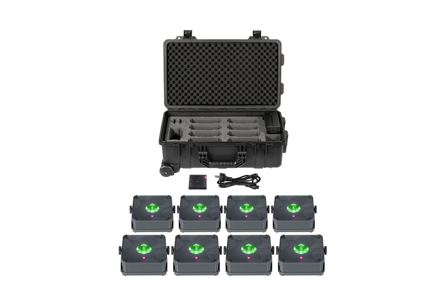 Ape Labs Discolicht, ApeLight Mini V2 - TB 8 grey - Scheinwerfer Set Ape Labs Discolicht, ApeLight Mini V2 - TB 8 grey - Scheinwerfer Set von Ape Labs