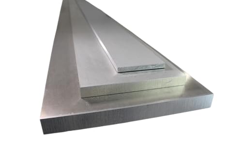 Aluminiumplatte Zuschnitt blank gewalzt roh| EN AW-5083 - AlMg4,5Mn – 3.3547 | Stärke 30mm | Breite 100mm | Länge bis 1000mm | Metall Alu Platte von ApeXSolutions