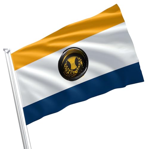 San Jose Cities and Counties of California Flagge, Banner, lebendige Farben, doppelt genähte Messingösen, 90 x 152 cm von Apedes