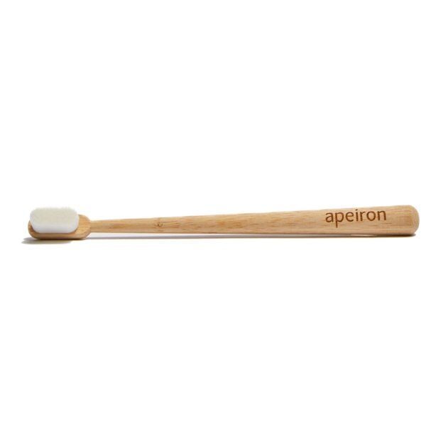 apeiron FINIDENT Bambus-Zahnbürste, weiß, ultra feine Borsten von Apeiron