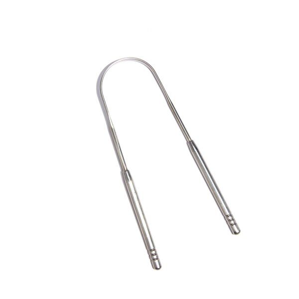 apeiron Zungenreiniger aus Edelstahl in Silber von Apeiron