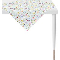 APELT Mitteldecke "6815 SPRINGTIME, Frühjahrsdeko, Frühling", (1 St.), Digitaldruck, mit Frühjahrsblüten, wie auf einer Streublumenwiese von Apelt