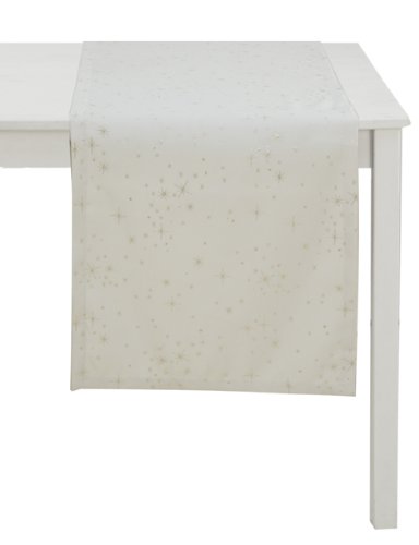 APELT 4907_48x140_50 Tischläufer "4907 Sterne", circa 48 x 140 cm, natur/gold APELT 4907_48x140_50 Tischläufer "4907 Sterne", circa 48 x 140 cm, natur/gold von APELT