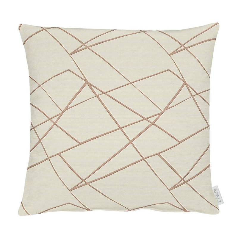 home24 Dekokissen Vio Beige/Creme 45 x 45 x 5cm Mischgewebe von home24