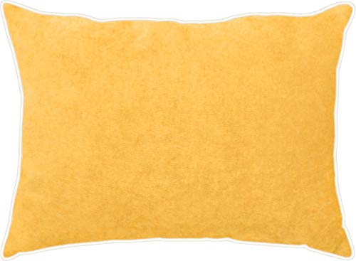 APELT TAHITI_30x40_51 Kissen gefüllt "Velour-Samt Uni", gelb von APELT