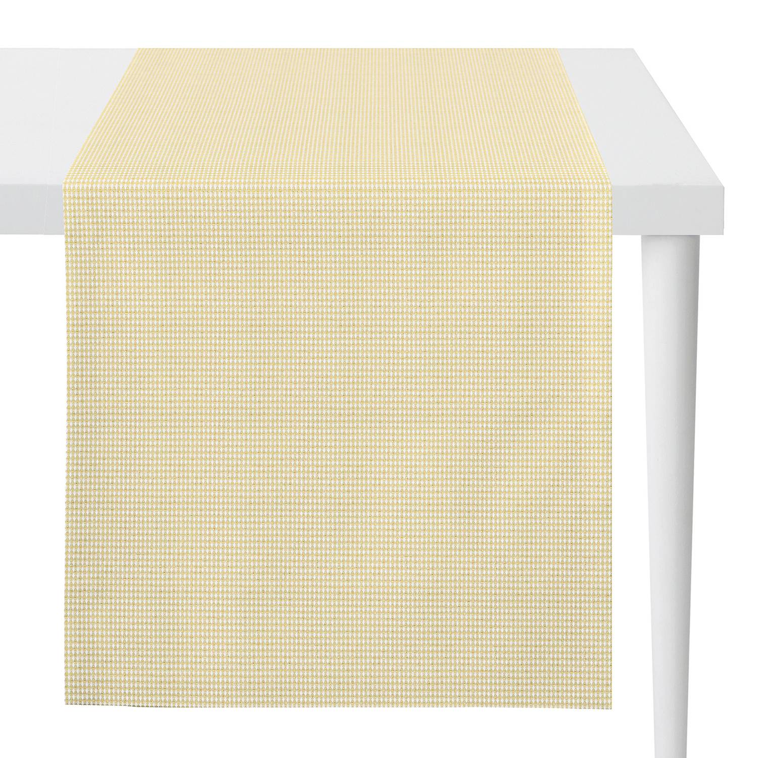 Apelt Tischläufer 1500 Weiß/Gold/Creme Polyester 48x140 cm (BxT) von Apelt