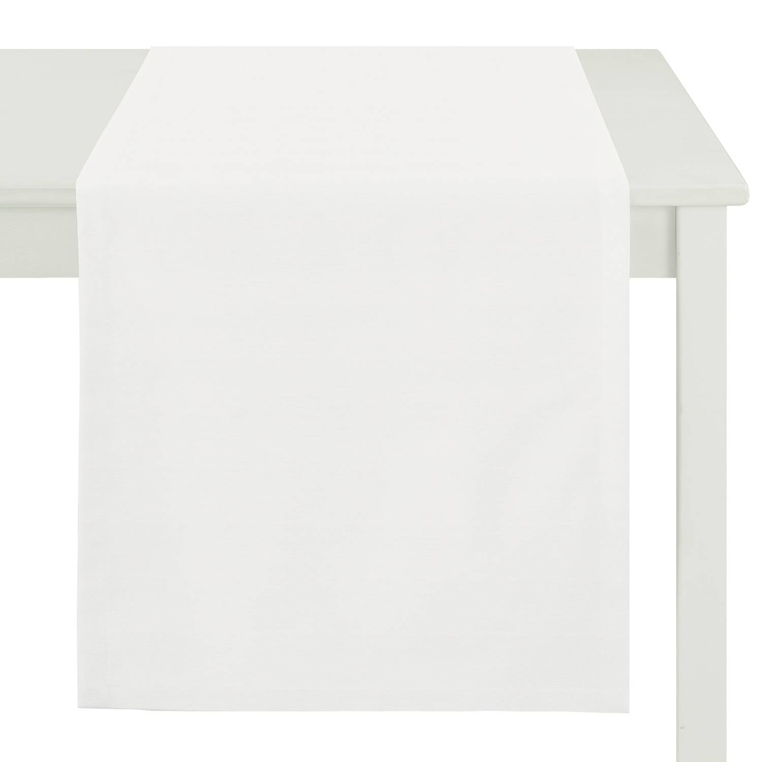 Apelt Tischläufer Kyogle Porzellanweiß Webstoff 45x135 cm (BxT) von Apelt