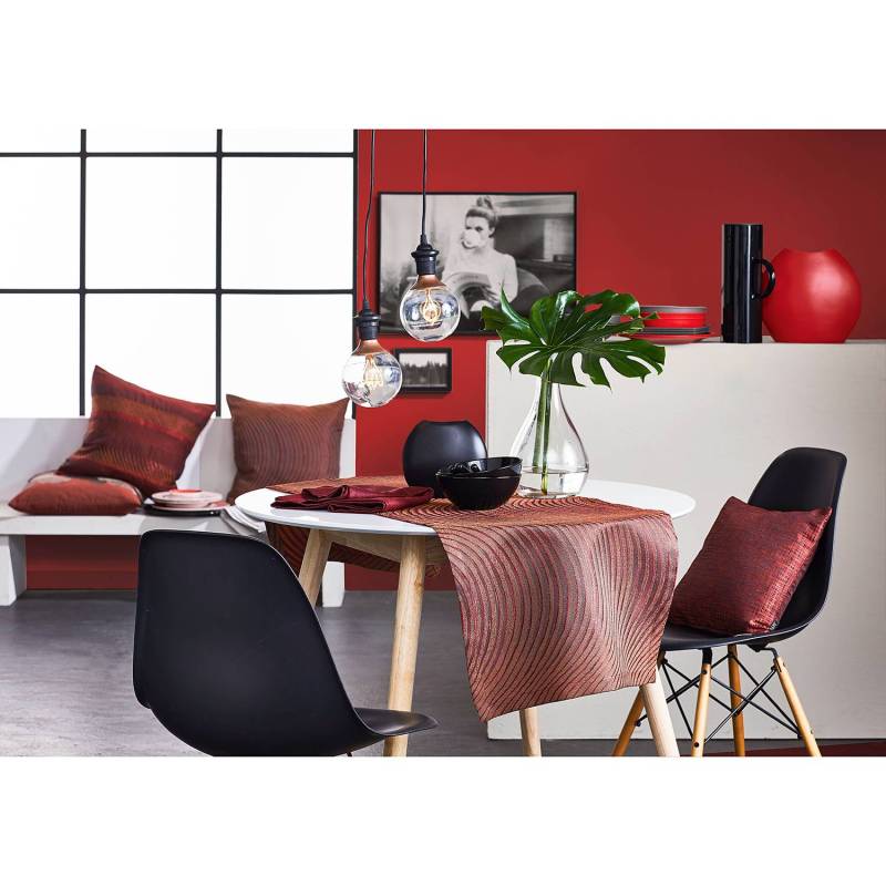 home24 Tischläufer 48 x 140cm Orange/Bernstein von home24
