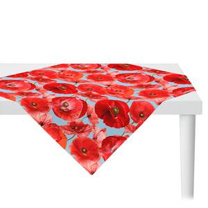 home24 Tischdecke 7702 88 x 88cm Rot/Rot/Hellblau von home24