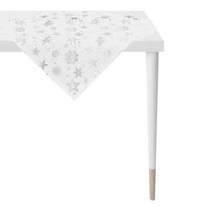 home24 Tischdecke 9602 85 x 85cm Weiß/Silber von home24