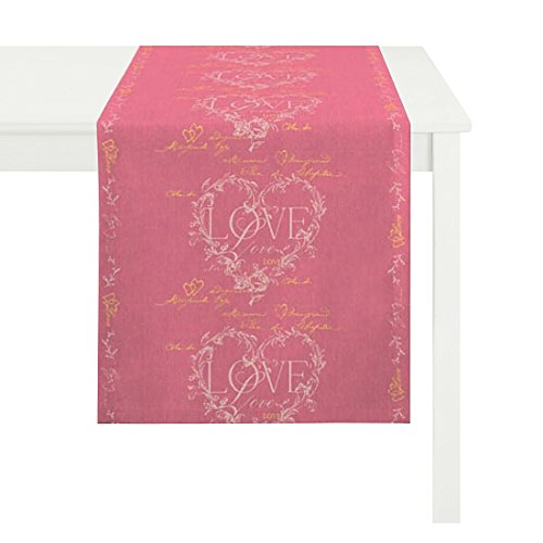 APELT 4050_48x140_30 Tischläufer "Love" circa 48 x 140 cm, rosa APELT 4050_48x140_30 Tischläufer "Love" circa 48 x 140 cm, rosa von APELT