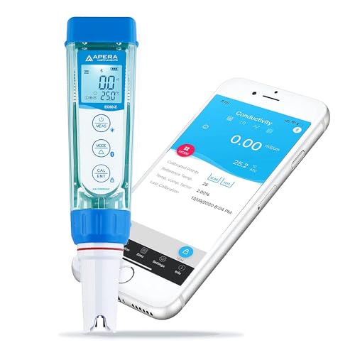 Apera Instruments EC60-Z Smart-Leitfähigkeitsmessgerät (unterstützt durch die ZenTest Mobile App) - Leitfähigkeitsmessbereich: 0 bis 20 mS/cm von Apera Instruments
