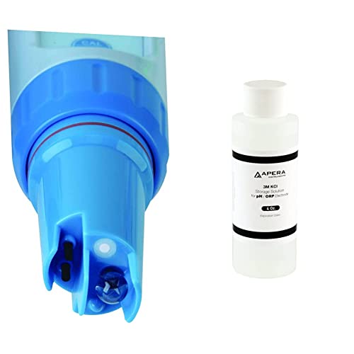 Apera Instruments PC60-E Multiparameter-Elektrode, Ersatz für PC60 Multi-Parameter-Messgerät & Apera Instruments Elektrolyt Lösung 3M (250 ml) von Apera Instruments