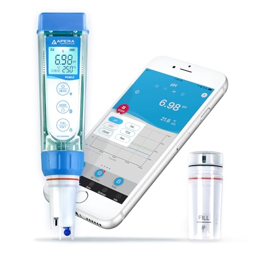 Apera Instruments PCO60-Z Bluetooth pH/Leitfähigkeit/ORP/Redox/TDS/Salzgehalt/Widerstand, intelligentes Multi-Parameter-Tester-Set, angetrieben durch ZenTest Mobile App mit Cloud-basiertem Datenlogger von Apera Instruments