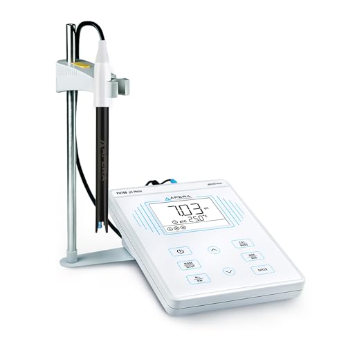 Apera Instruments PH700-WW pH/Temp.-Tischmessgerät für schmutzige Flüssigkeitsproben inkl. LabSen 333 pH-Elektrode und Elektrodenhalter von Apera Instruments